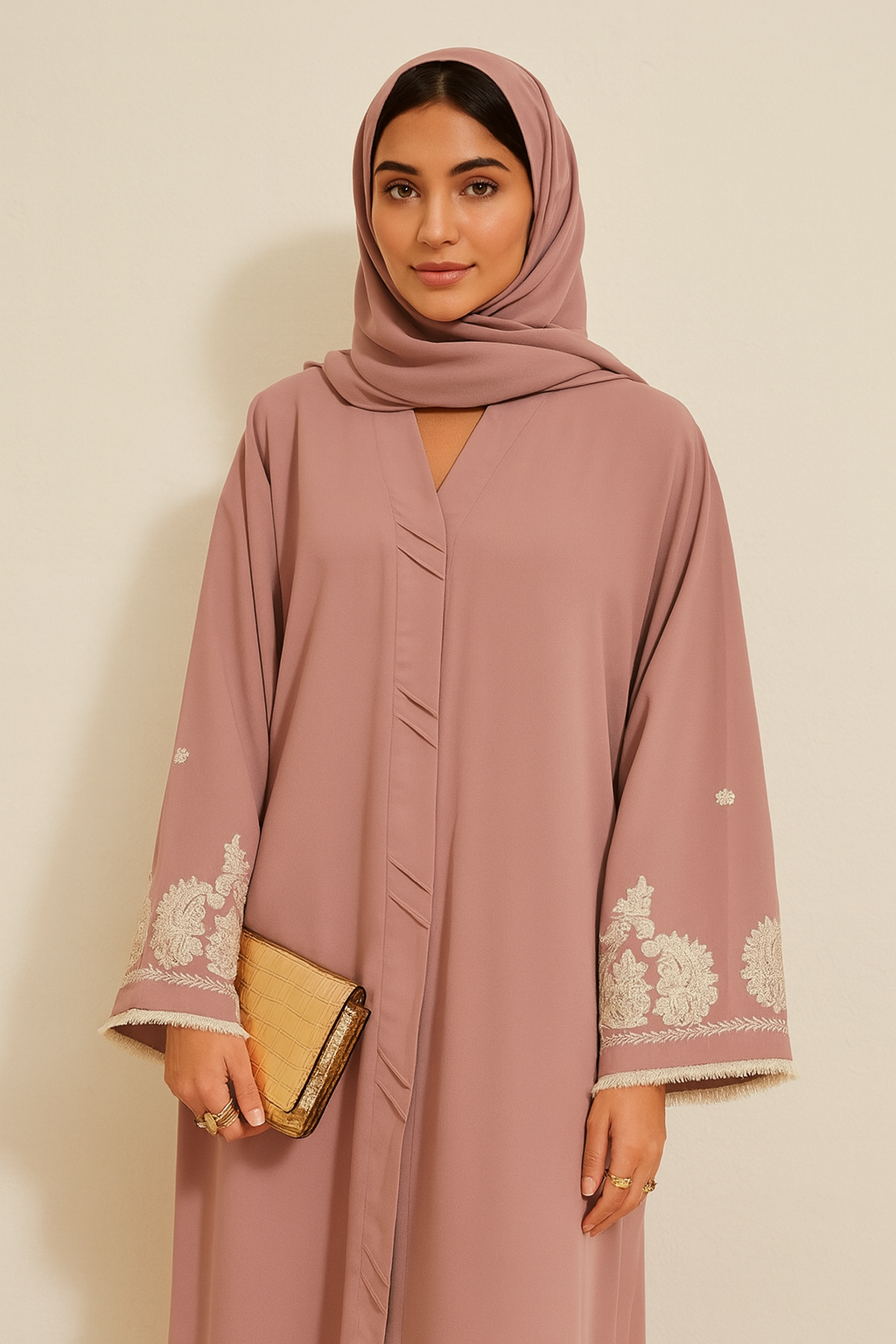 Pink fomo abaya