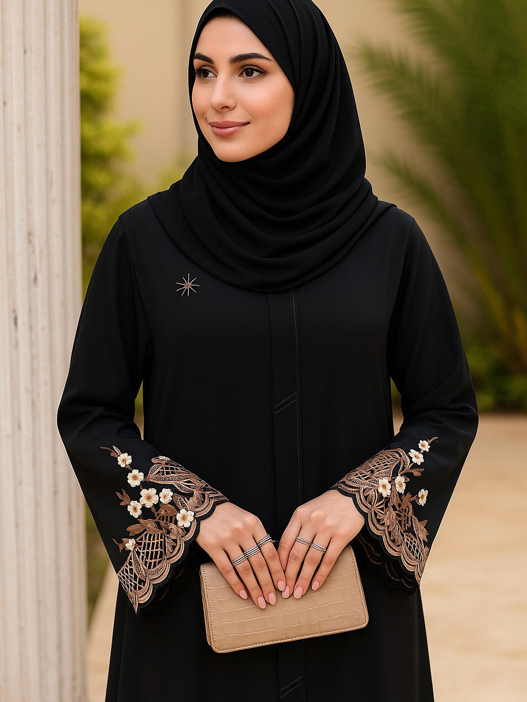 Black Chestnut Abaya