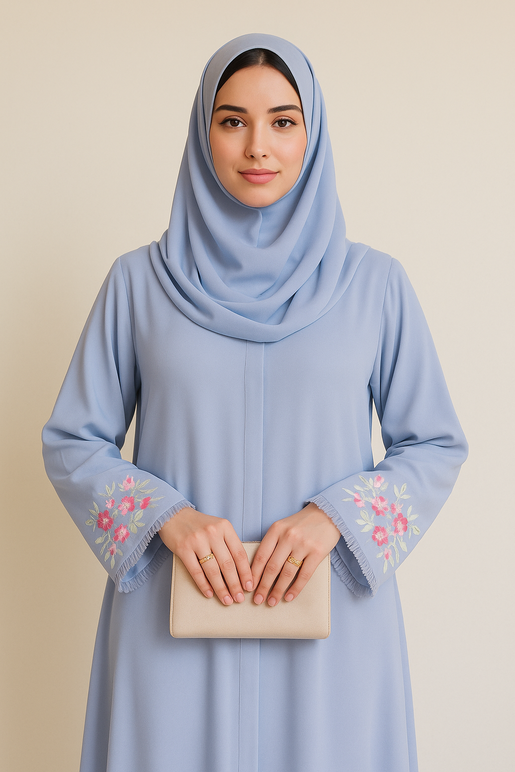 Mina blue abaya