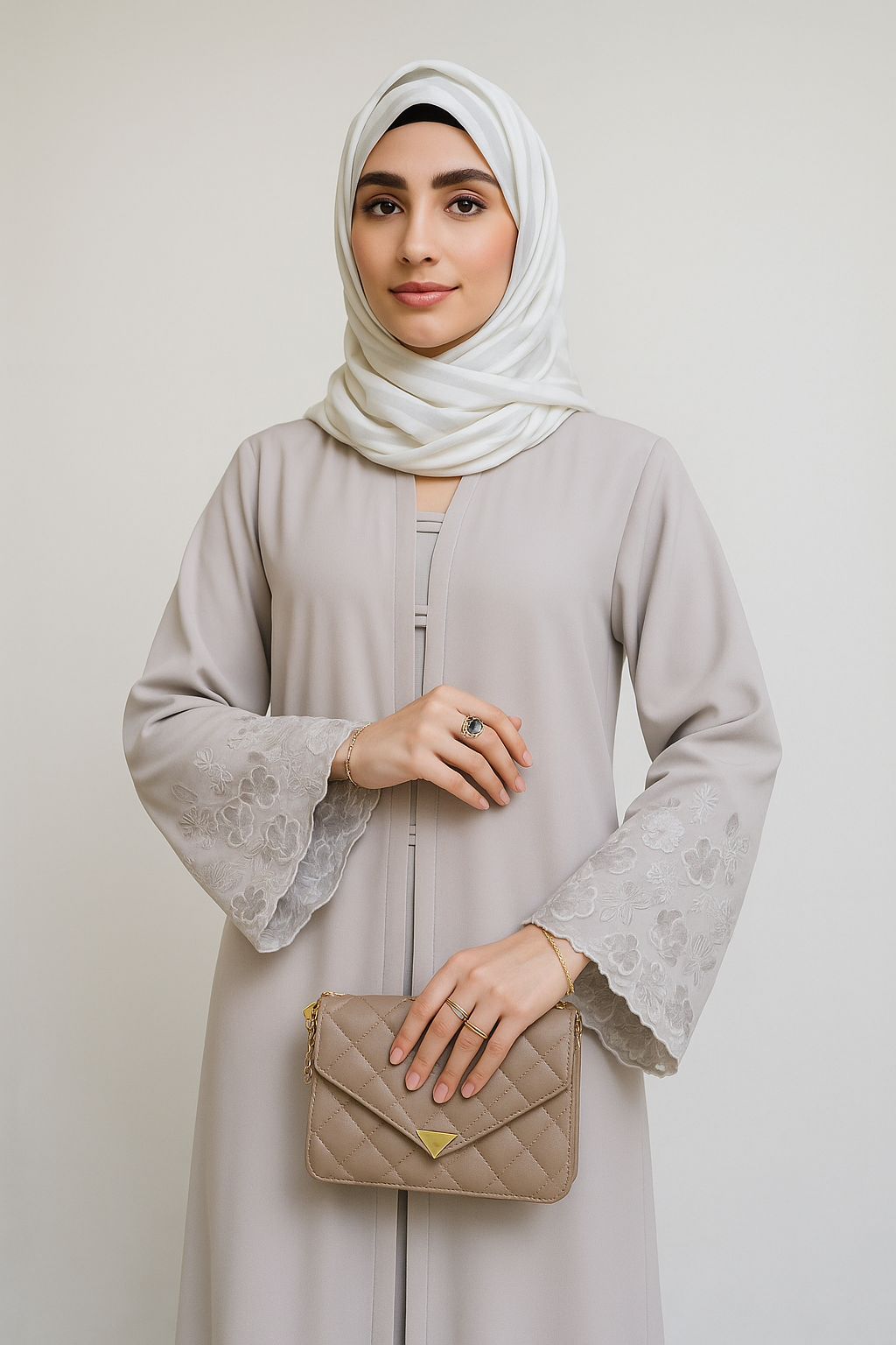 Grey Coco Abaya