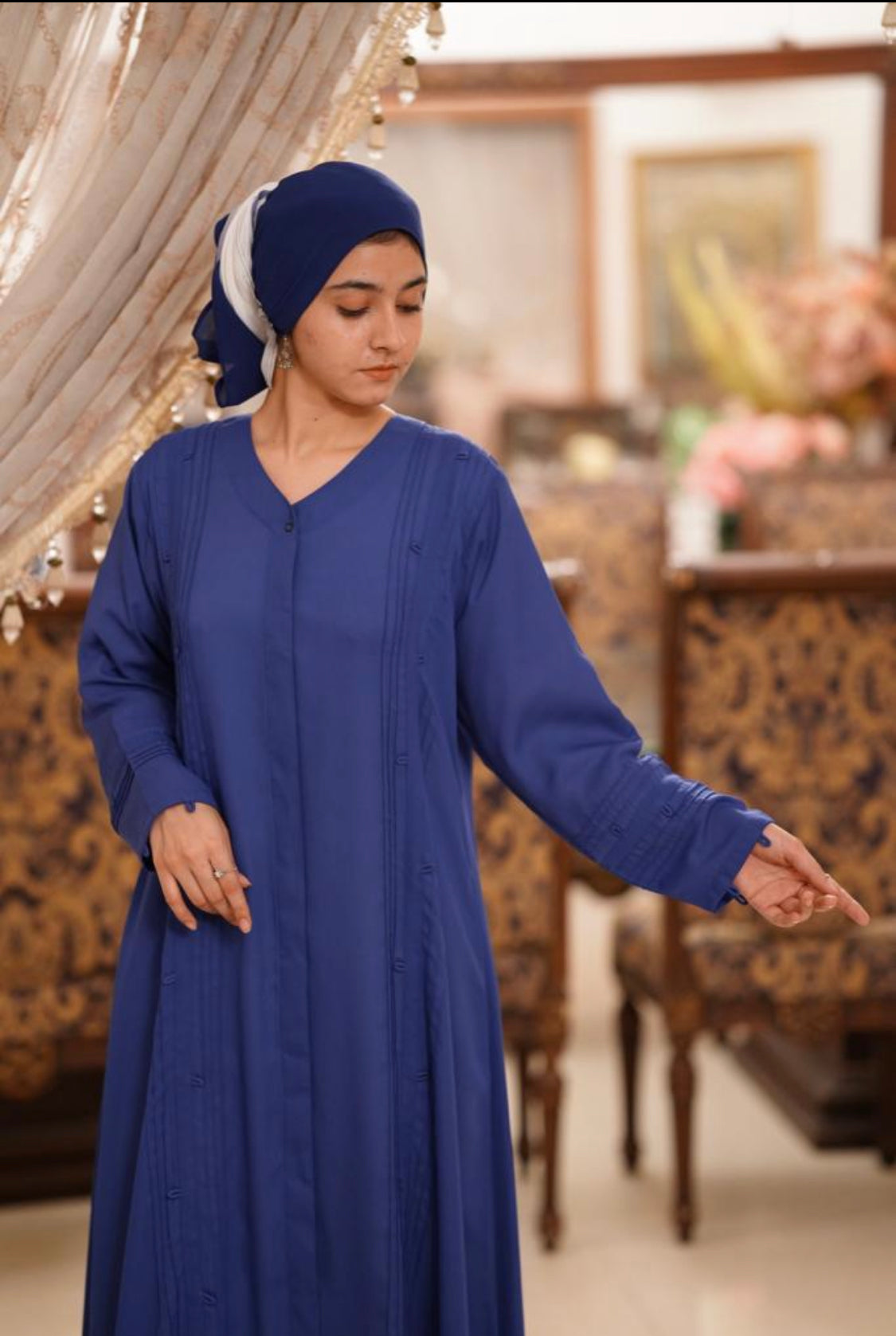 Blue Loop Abaya