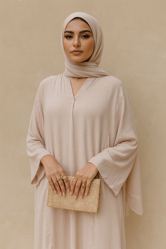 Crinkle abaya