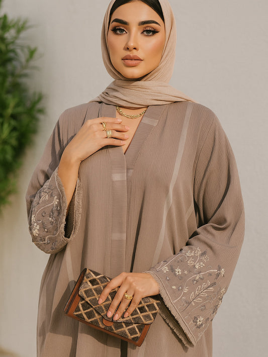 Pink prestigious abaya