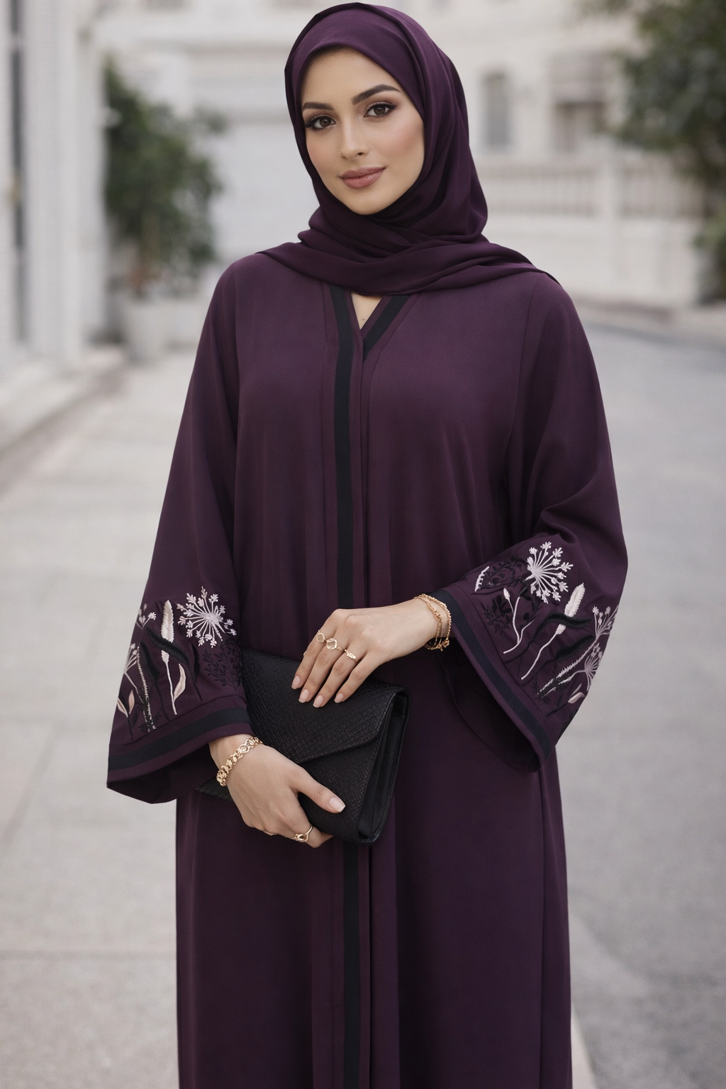 Purple haze abaya