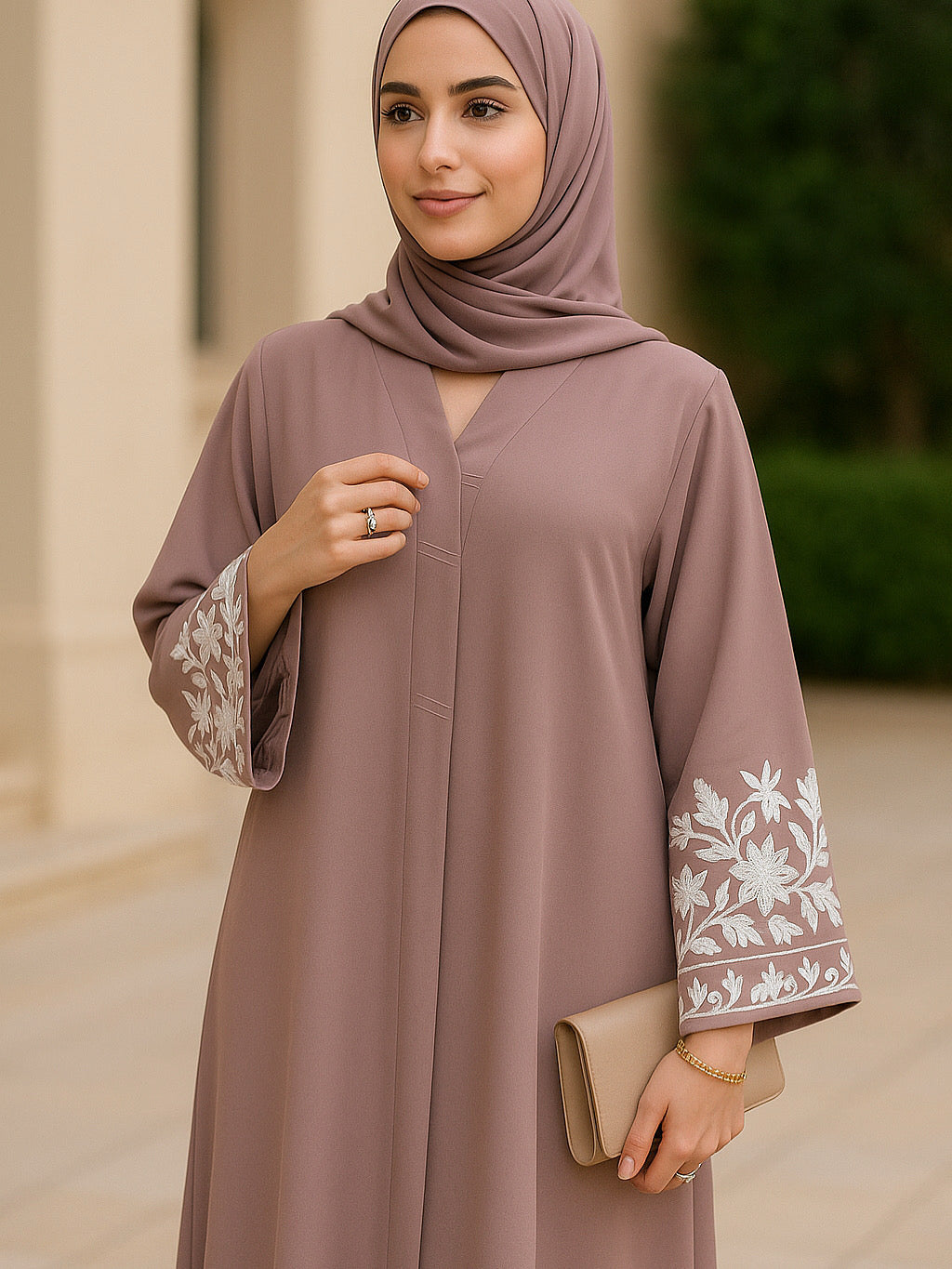 Lilac Abaya – Elegant  Abaya for Women | Designer Modest Wear Pakistan