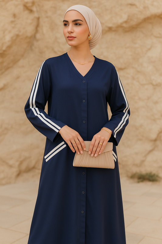Sports blue abaya