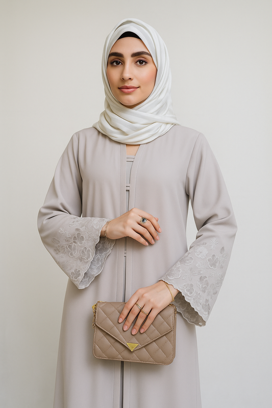 Grey Coco Abaya