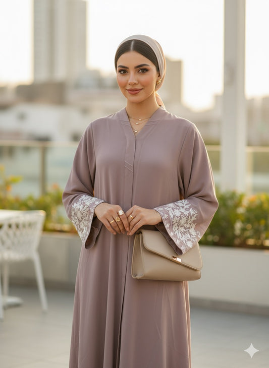 Lilac abaya