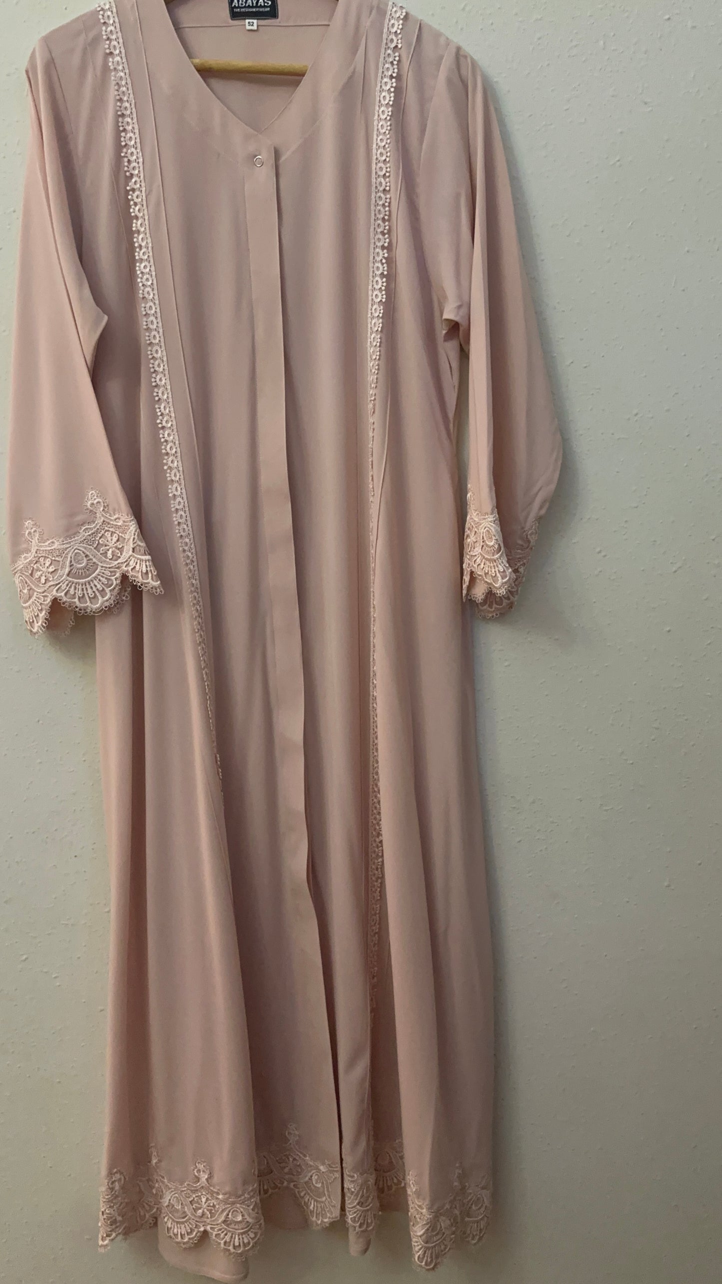 Light Pink Bloomy Abaya