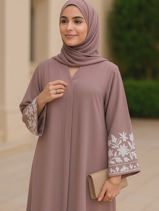 Lilac Abaya – Elegant  Abaya for Women | Designer Modest Wear Pakistan