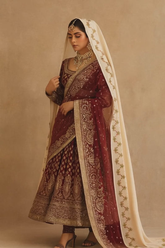 Hand Embroidered Wedding Chaddar